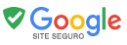 Logo da Google com um texto informando que o site é seguro